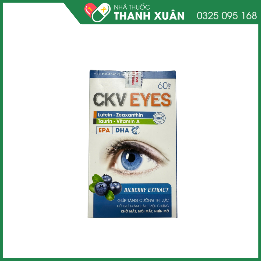 CKV Eyes - Tăng cường thị lực, hỗ trợ giảm khô mắt, mỏi mắt